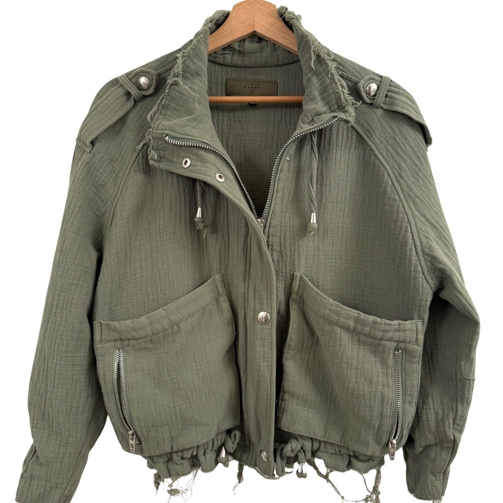 Blank NYC Sage Green Utility Jacket